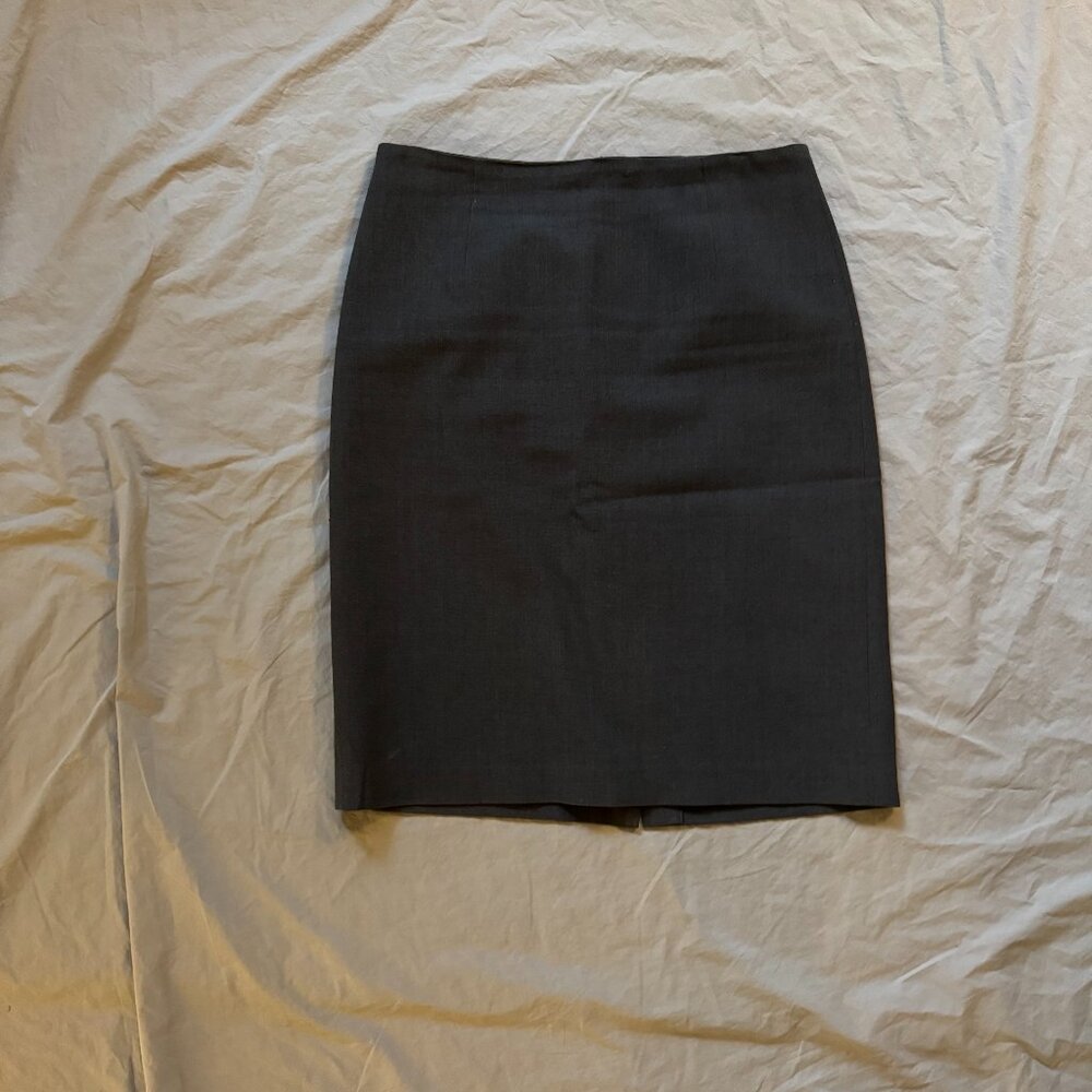 Neiman Marcus Gray Pencil Skirt